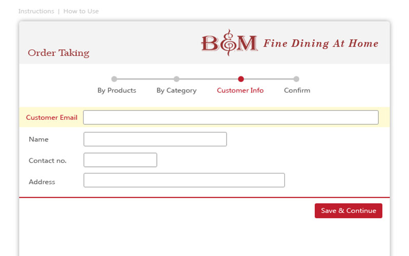 Dynamic Creative Minds / B & M / Customer Details 