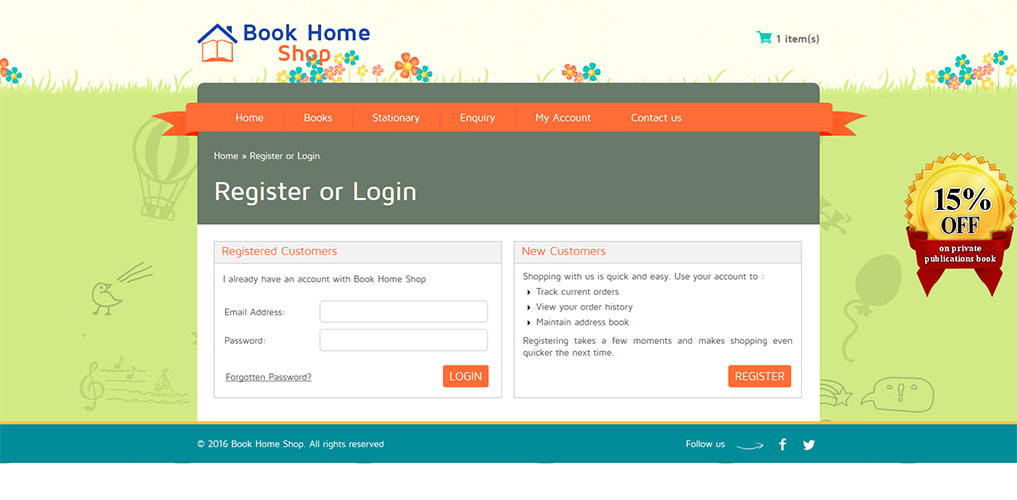 Dynamic Creative Minds / Book Home Shop / Registration