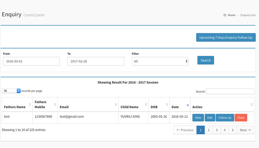 Dynamic Creative Minds / Shanti Asiatic School - Jaipur / Enquiry